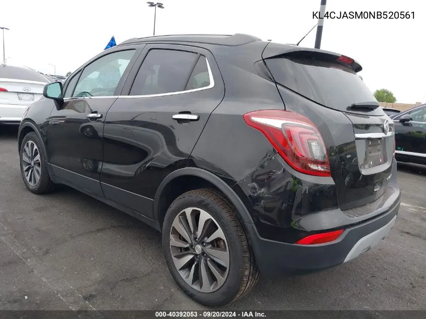 2022 Buick Encore Fwd Preferred VIN: KL4CJASM0NB520561 Lot: 40392053