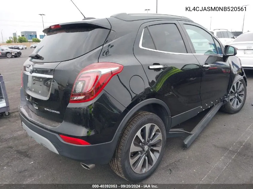 2022 Buick Encore Fwd Preferred VIN: KL4CJASM0NB520561 Lot: 40392053