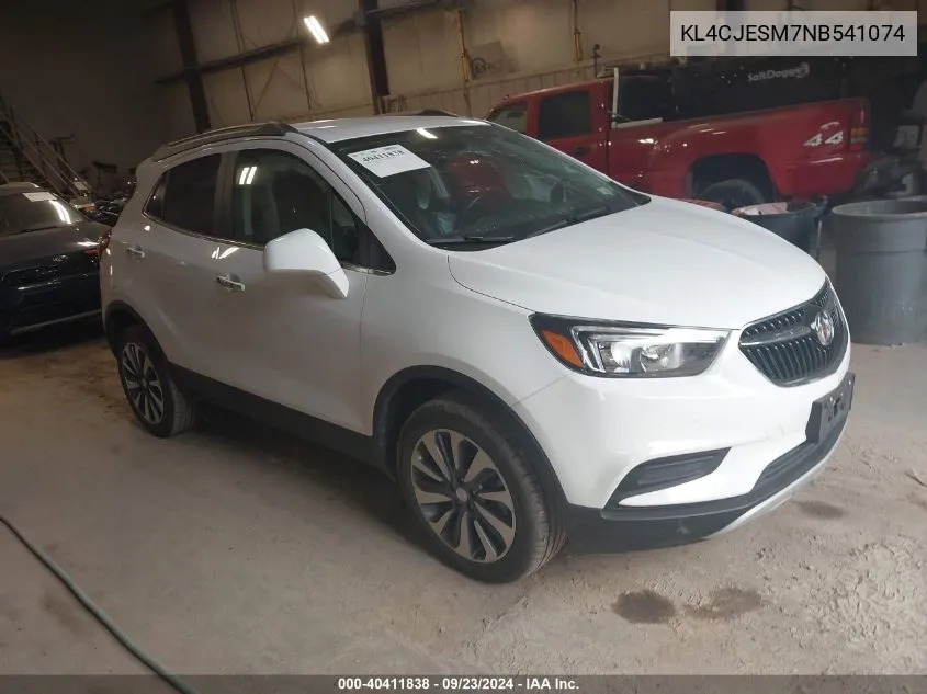 KL4CJESM7NB541074 2022 Buick Encore Preferred