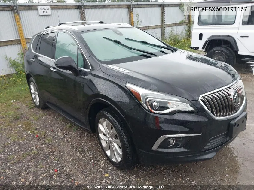 LRBFXFSX6GD191167 2016 Buick Envision