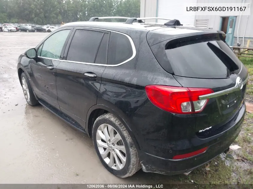 LRBFXFSX6GD191167 2016 Buick Envision