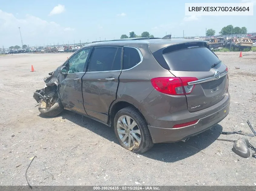 2016 Buick Envision Premium I VIN: LRBFXESX7GD245604 Lot: 39826435