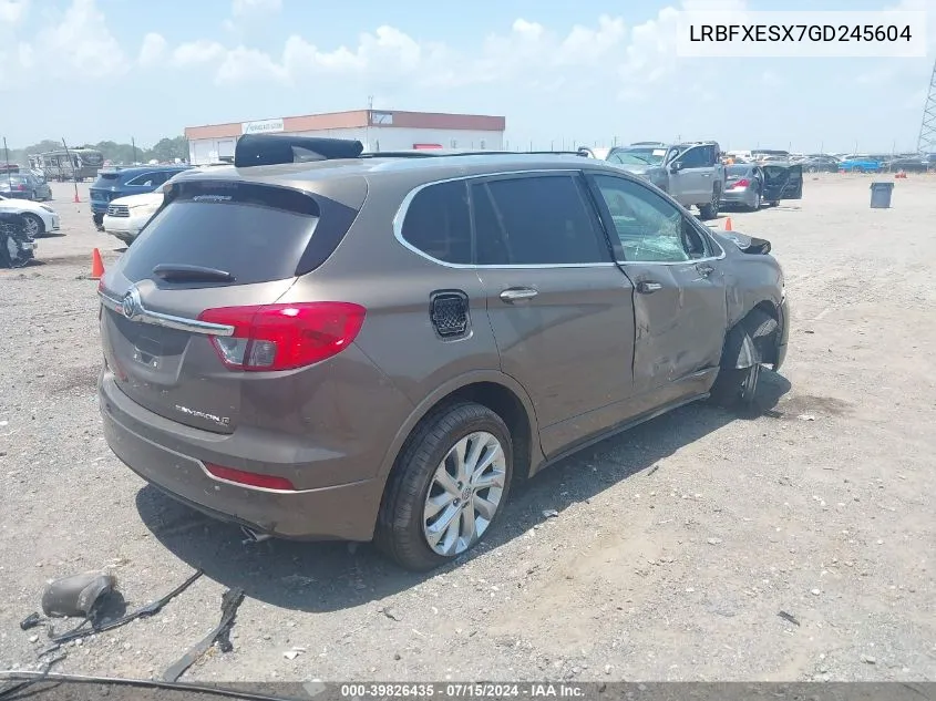 2016 Buick Envision Premium I VIN: LRBFXESX7GD245604 Lot: 39826435