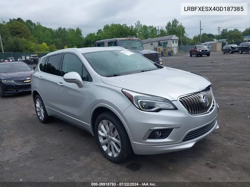 2016 Buick Envision Premium I VIN: LRBFXESX4GD187385 Lot: 39918793