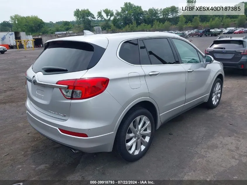 2016 Buick Envision Premium I VIN: LRBFXESX4GD187385 Lot: 39918793