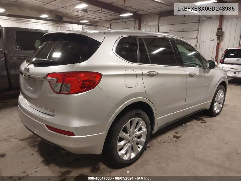 LRBFXESX0GD243936 2016 Buick Envision Premium I