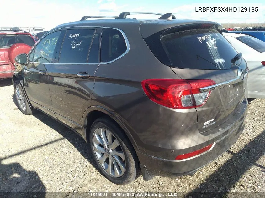 2017 Buick Envision Premium Ii VIN: LRBFXFSX4HD129185 Lot: 11845921