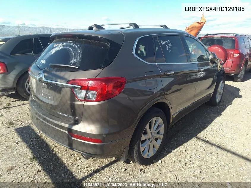 2017 Buick Envision Premium Ii VIN: LRBFXFSX4HD129185 Lot: 11845921