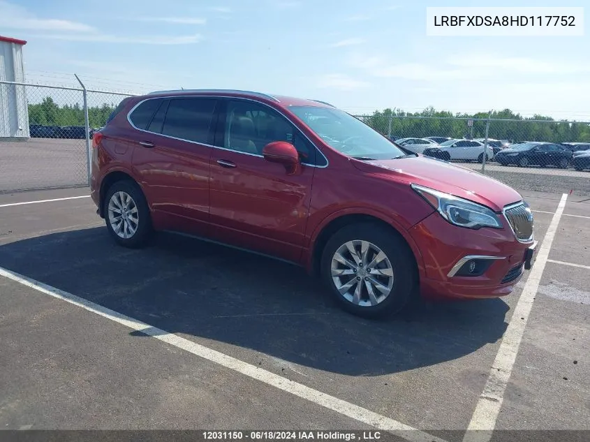 LRBFXDSA8HD117752 2017 Buick Envision