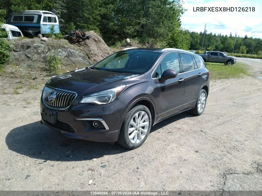 2017 Buick Envision VIN: LRBFXESX8HD126218 Lot: 12048554