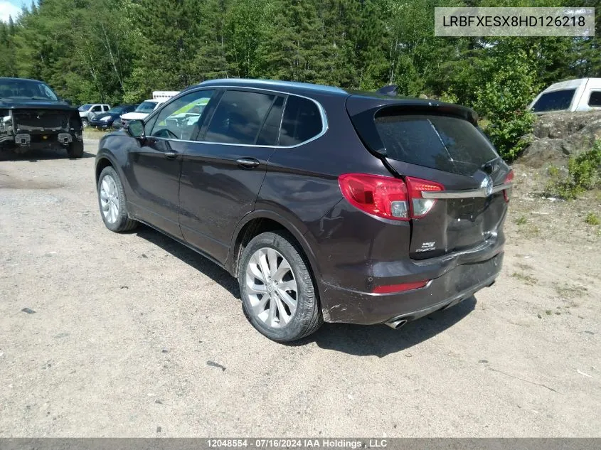 2017 Buick Envision VIN: LRBFXESX8HD126218 Lot: 12048554