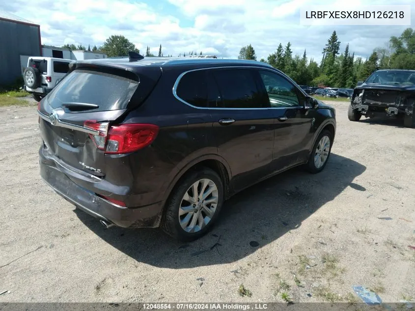 2017 Buick Envision VIN: LRBFXESX8HD126218 Lot: 12048554