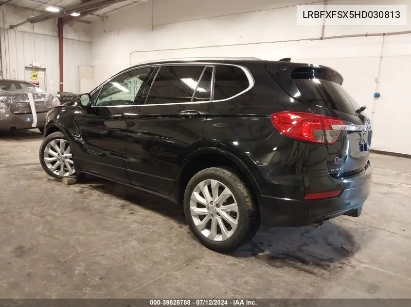 2017 Buick Envision Premium Ii VIN: LRBFXFSX5HD030813 Lot: 39828788