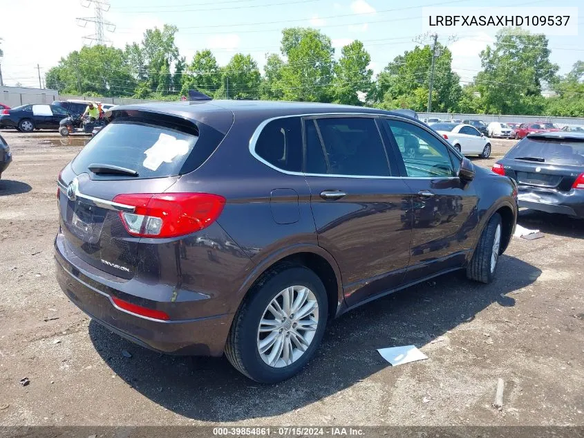 2017 Buick Envision Preferred VIN: LRBFXASAXHD109537 Lot: 39854861