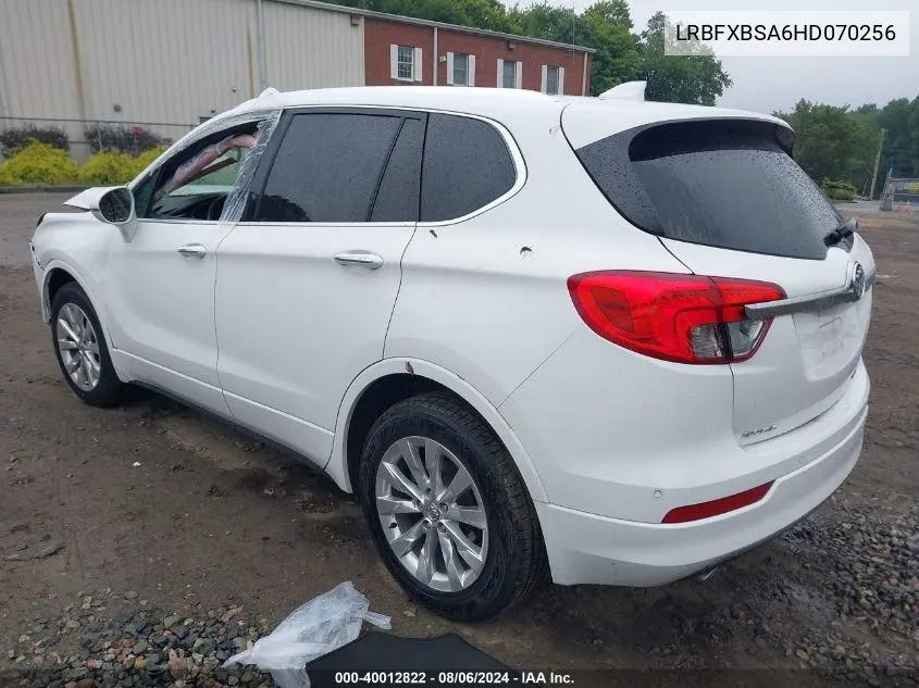 2017 Buick Envision Essence VIN: LRBFXBSA6HD070256 Lot: 40012822