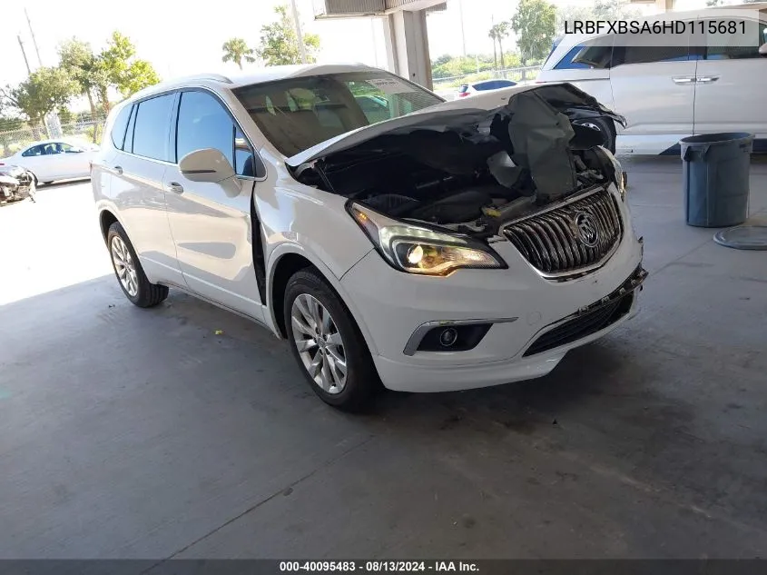 2017 Buick Envision Essence VIN: LRBFXBSA6HD115681 Lot: 40095483