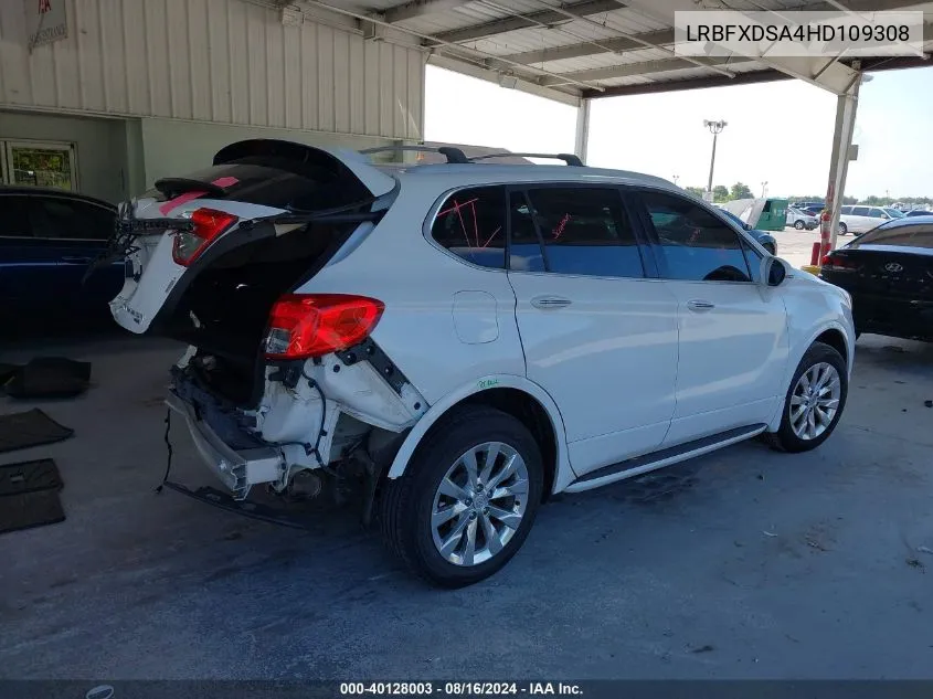 2017 Buick Envision Essence VIN: LRBFXDSA4HD109308 Lot: 40128003