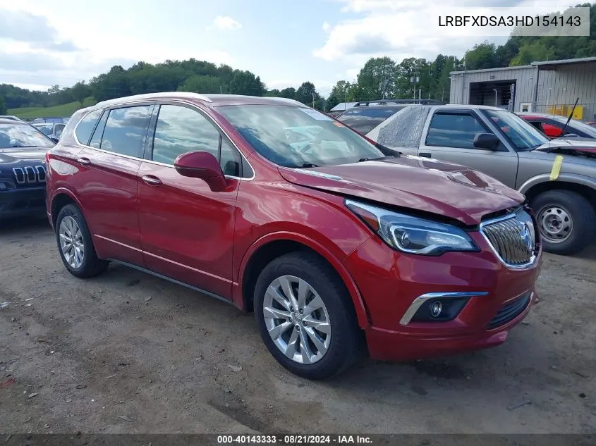 2017 Buick Envision Essence VIN: LRBFXDSA3HD154143 Lot: 40143333