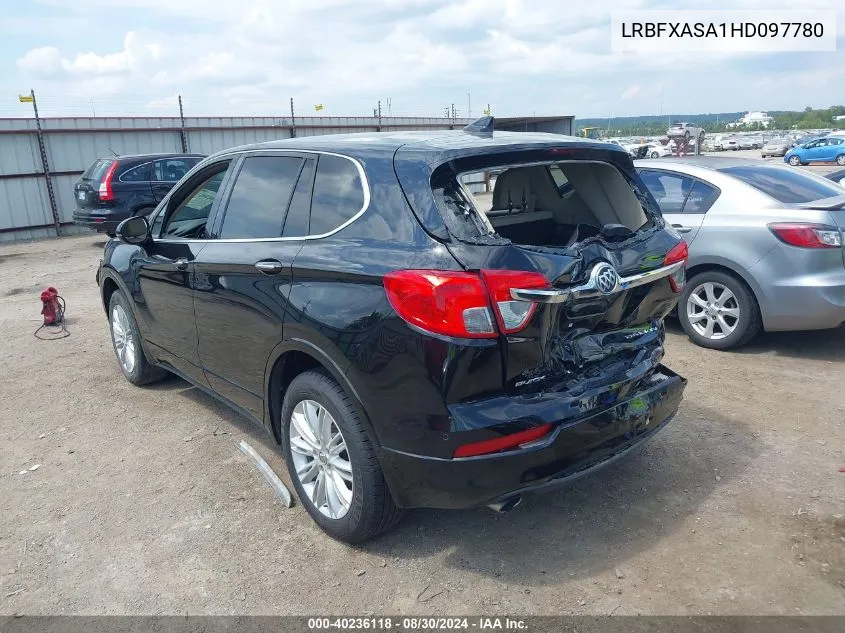 2017 Buick Envision Preferred VIN: LRBFXASA1HD097780 Lot: 40236118