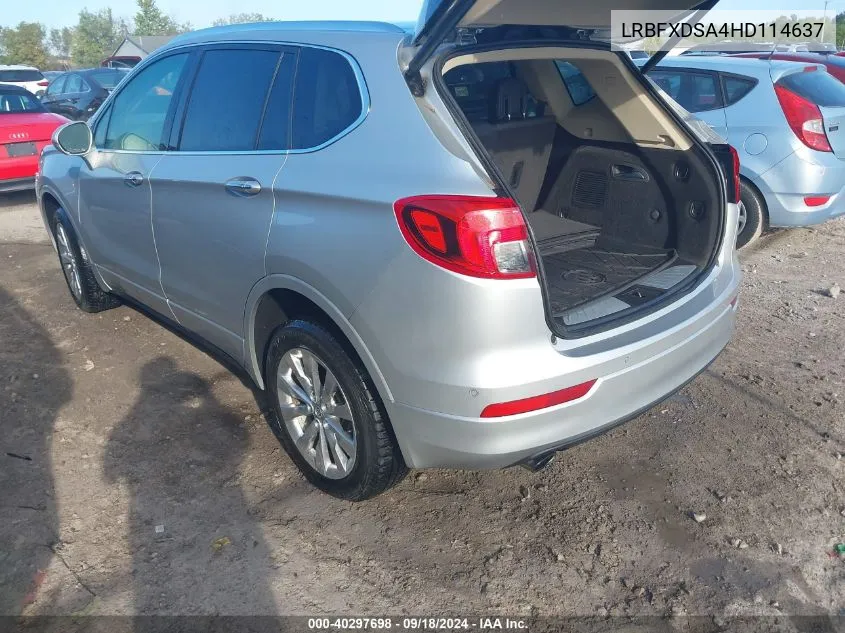 2017 Buick Envision Essence VIN: LRBFXDSA4HD114637 Lot: 40297698