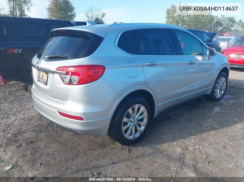 2017 Buick Envision Essence VIN: LRBFXDSA4HD114637 Lot: 40297698