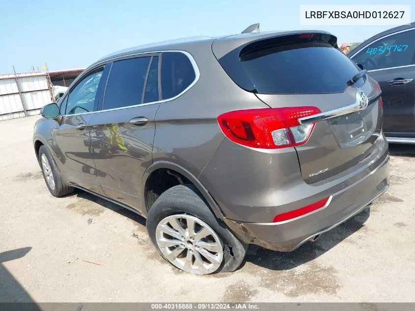 2017 Buick Envision Essence VIN: LRBFXBSA0HD012627 Lot: 40315888