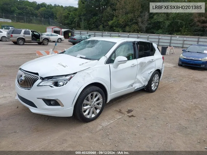 2017 Buick Envision Premium I VIN: LRBFXESX8HD201385 Lot: 40320068