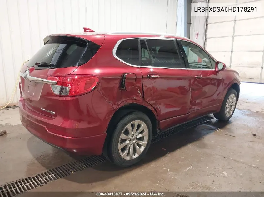 2017 Buick Envision Essence VIN: LRBFXDSA6HD178291 Lot: 40413877