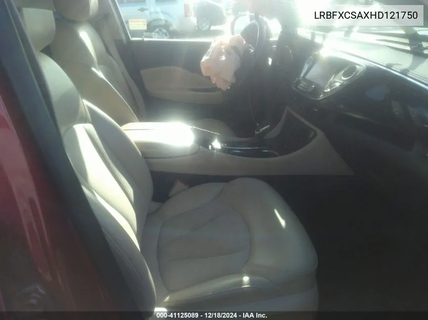 2017 Buick Envision Preferred VIN: LRBFXCSAXHD121750 Lot: 41125089