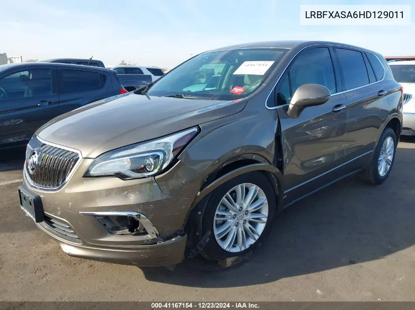 2017 Buick Envision Preferred VIN: LRBFXASA6HD129011 Lot: 41167154