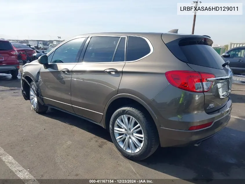 2017 Buick Envision Preferred VIN: LRBFXASA6HD129011 Lot: 41167154