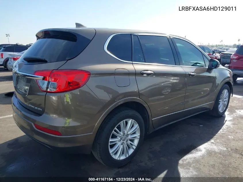 2017 Buick Envision Preferred VIN: LRBFXASA6HD129011 Lot: 41167154