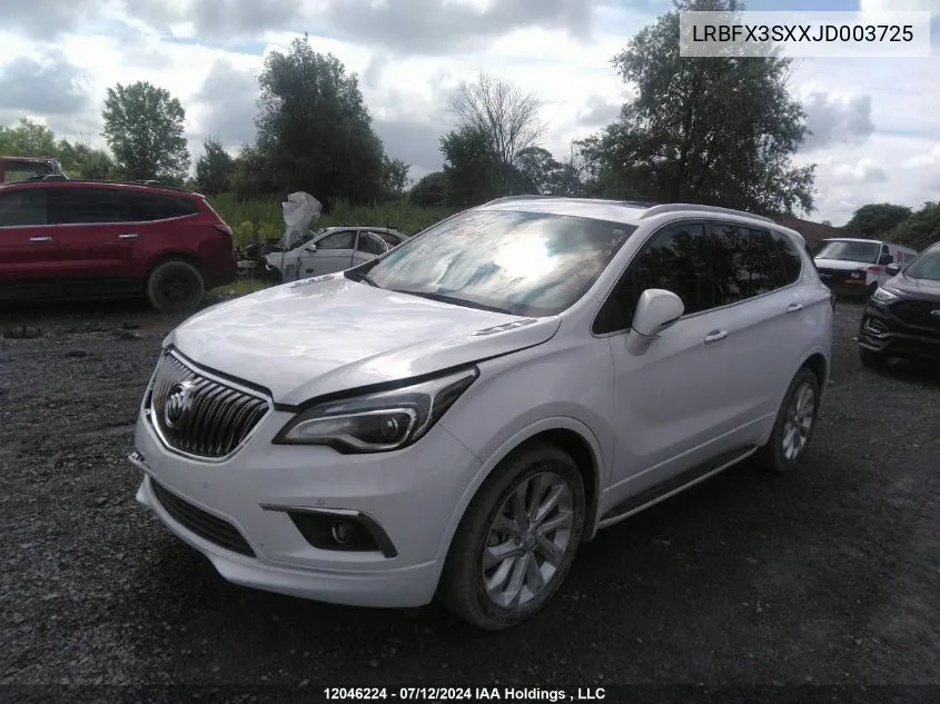 2018 Buick Envision VIN: LRBFX3SXXJD003725 Lot: 12046224