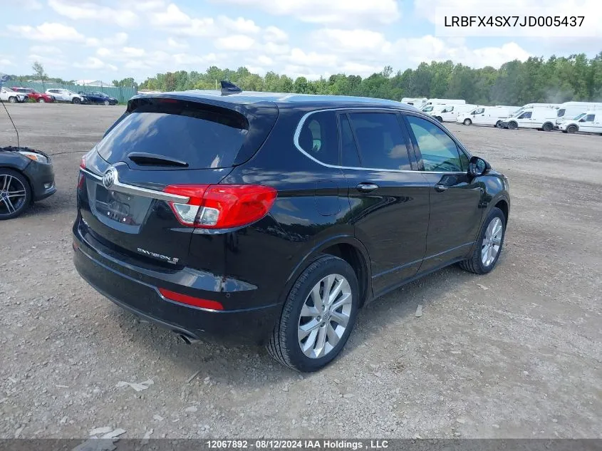 2018 Buick Envision VIN: LRBFX4SX7JD005437 Lot: 12067892