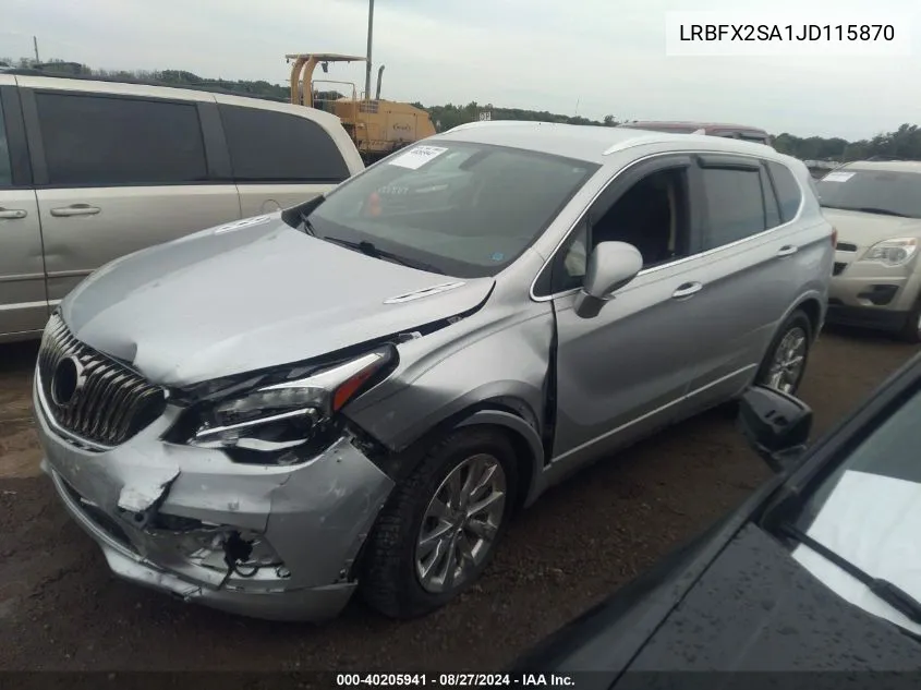 2018 Buick Envision Essence VIN: LRBFX2SA1JD115870 Lot: 40205941