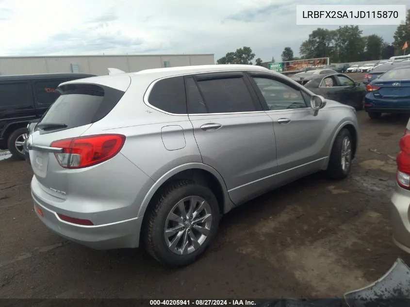 2018 Buick Envision Essence VIN: LRBFX2SA1JD115870 Lot: 40205941