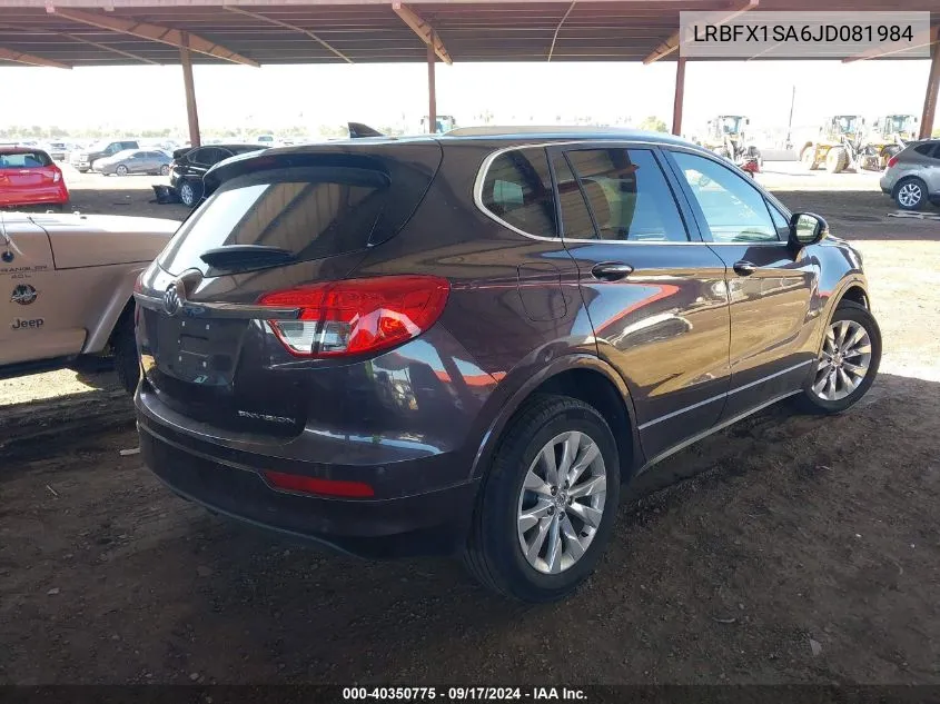 2018 Buick Envision Essence VIN: LRBFX1SA6JD081984 Lot: 40350775