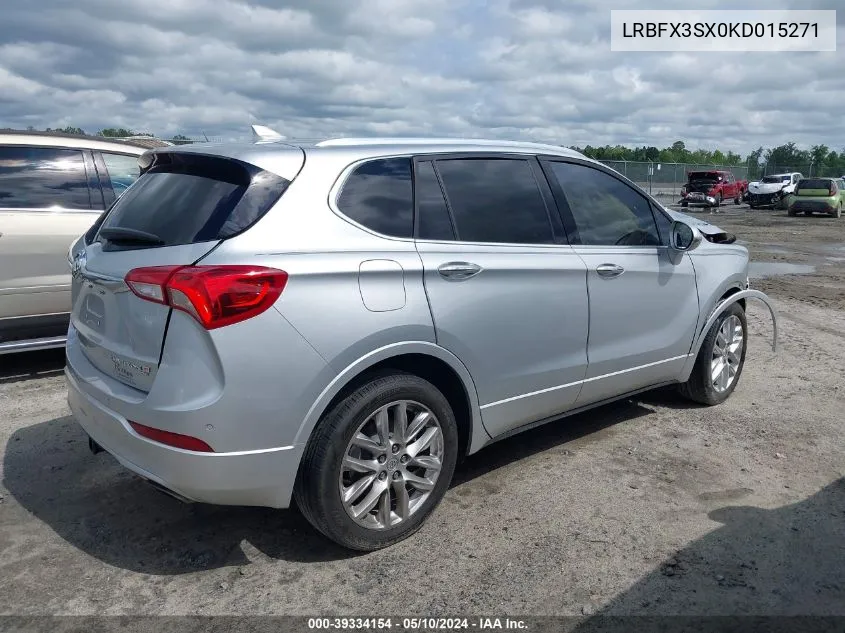 2019 Buick Envision Awd Premium I VIN: LRBFX3SX0KD015271 Lot: 39334154