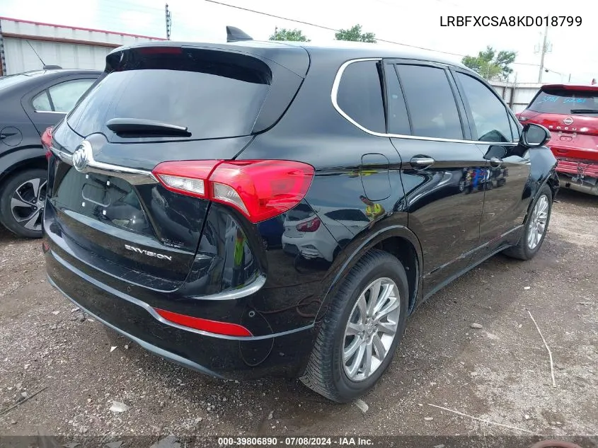 LRBFXCSA8KD018799 2019 Buick Envision Fwd Essence