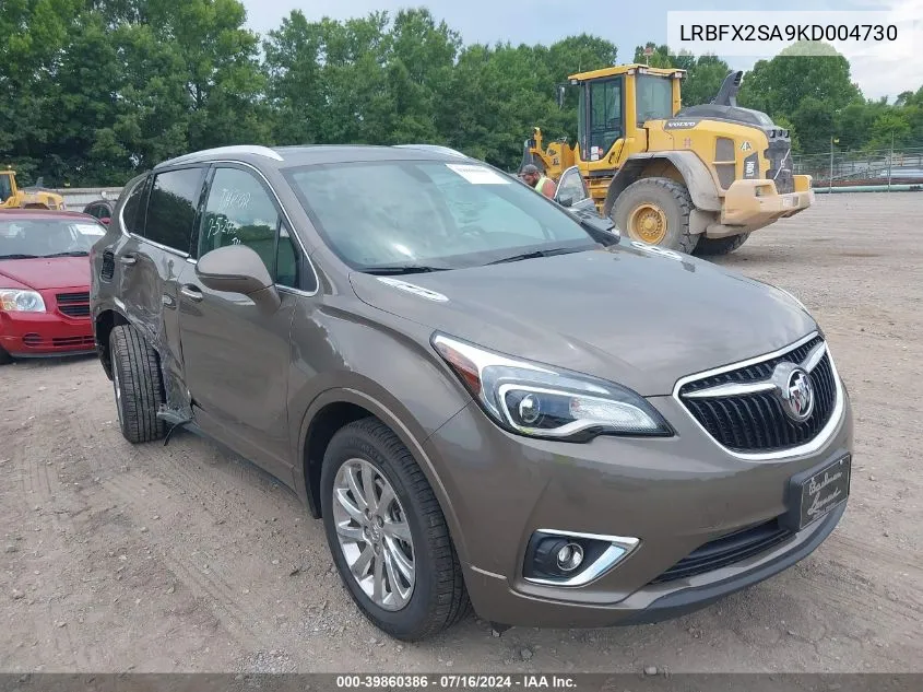 2019 Buick Envision Awd Essence VIN: LRBFX2SA9KD004730 Lot: 39860386