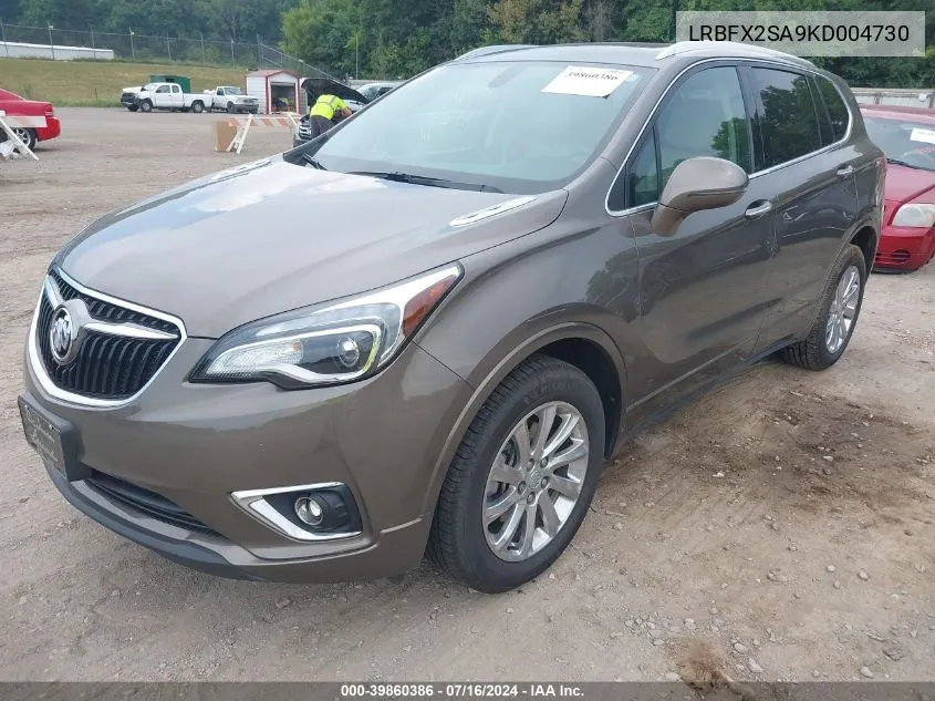 2019 Buick Envision Awd Essence VIN: LRBFX2SA9KD004730 Lot: 39860386