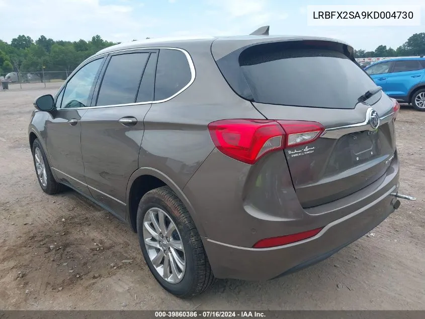 2019 Buick Envision Awd Essence VIN: LRBFX2SA9KD004730 Lot: 39860386