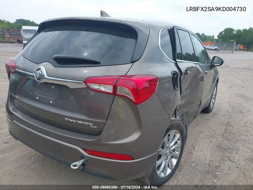 2019 Buick Envision Awd Essence VIN: LRBFX2SA9KD004730 Lot: 39860386