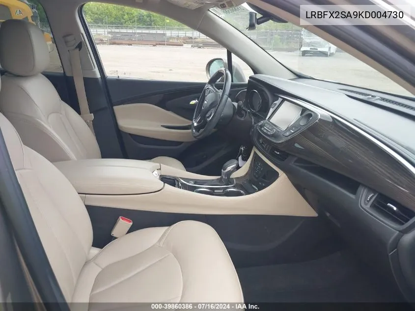 2019 Buick Envision Awd Essence VIN: LRBFX2SA9KD004730 Lot: 39860386