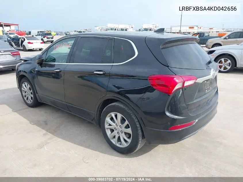 2019 Buick Envision Fwd Preferred VIN: LRBFXBSA4KD042656 Lot: 39883702