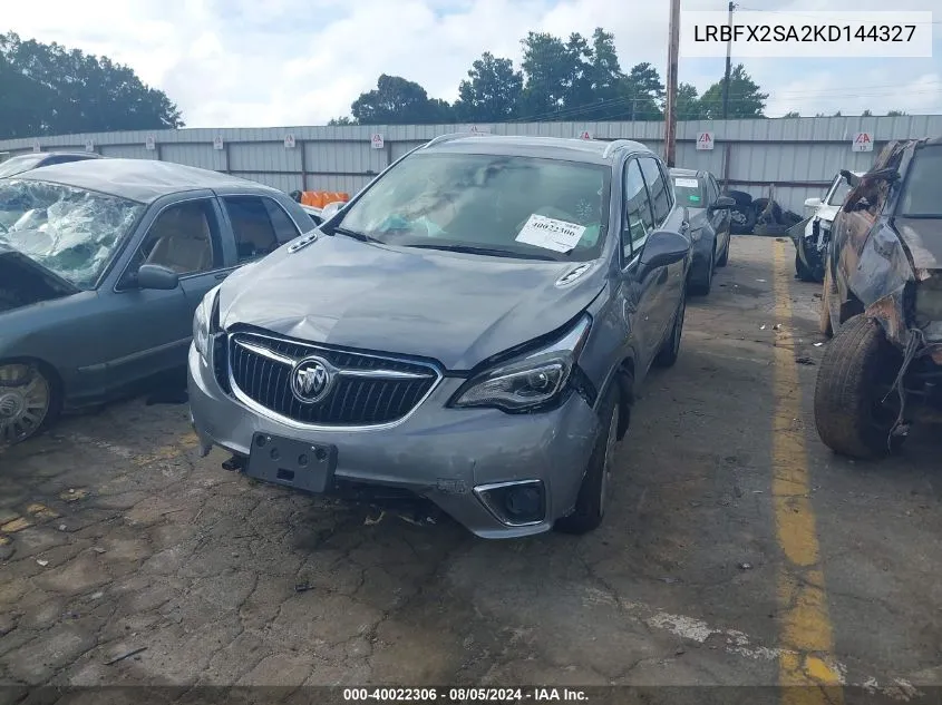 2019 Buick Envision Awd Essence VIN: LRBFX2SA2KD144327 Lot: 40022306