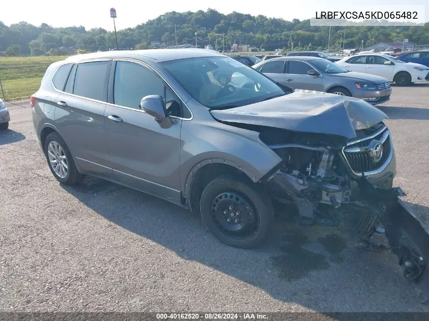 2019 Buick Envision Fwd Essence VIN: LRBFXCSA5KD065482 Lot: 40162520