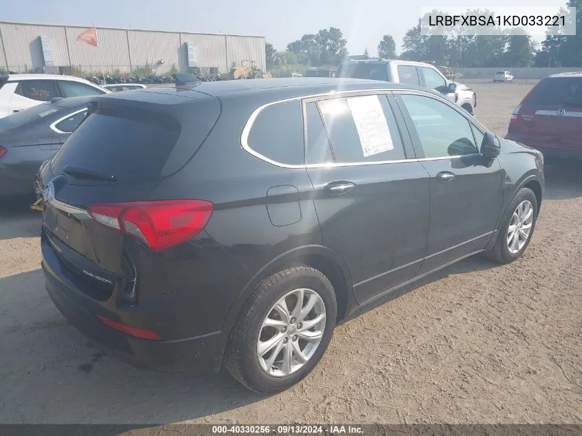 LRBFXBSA1KD033221 2019 Buick Envision Preferred