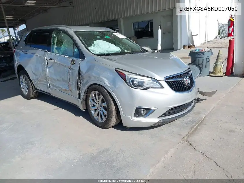 LRBFXCSA5KD007050 2019 Buick Envision Fwd Essence