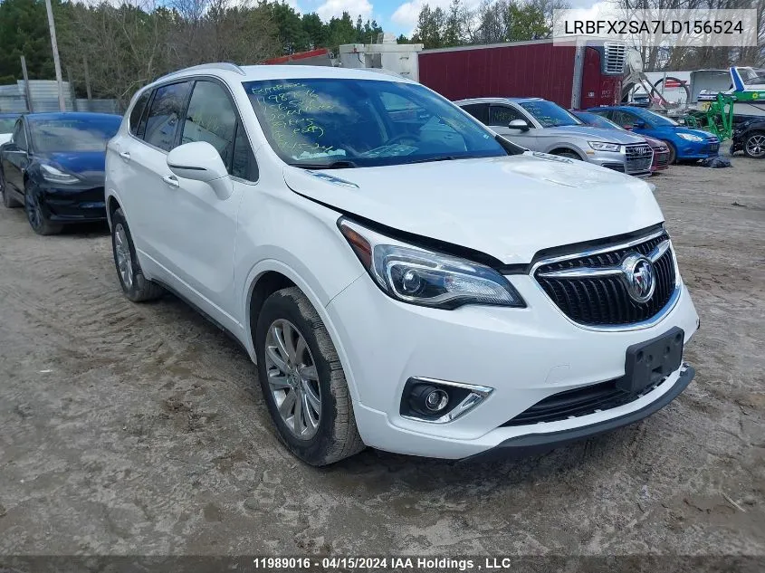 2020 Buick Envision VIN: LRBFX2SA7LD156524 Lot: 11989016